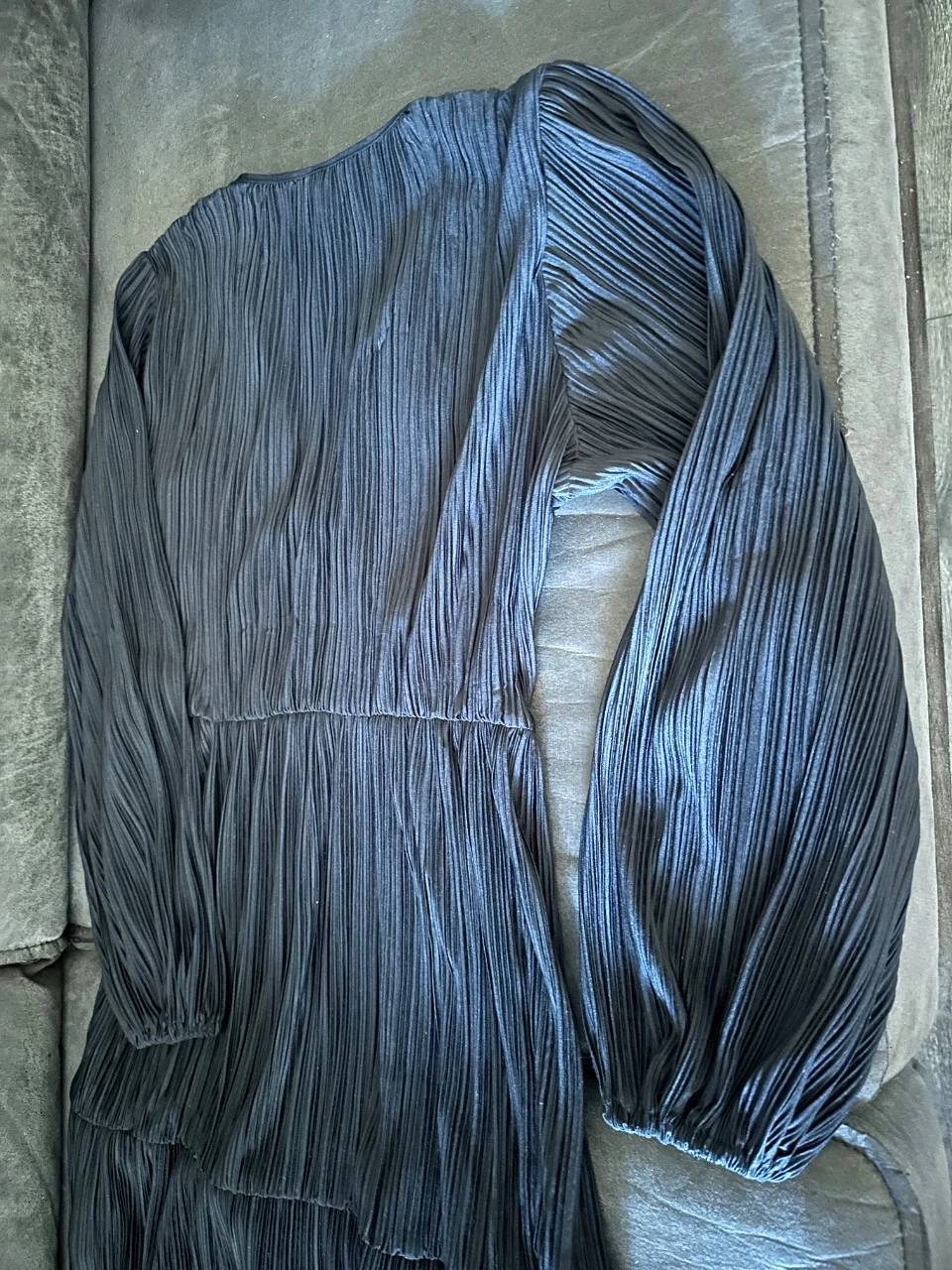 Vestido plissado preto – photo 7